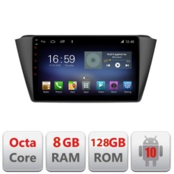 Navigatie SKODA FABIA 2015- Manual F-541 Octa Core cu Android Radio Bluetooth Internet GPS WIFI DSP 8+128GB 4G KIT-541+EDT-E609