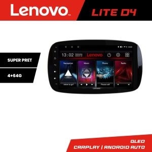Navigatie Smart For Two 2015- Lenovo Kit-Smart15 4+64 GB Android Waze USB Navigatie Internet Youtube Radio KIT-SMART15+LITE-D4-9-4+64
