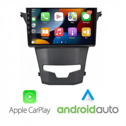 Navigatie Dedicata Ssangyong Korando 2014-2019 Ecran 9” Functie Carplay Android Auto Radio Carkit Bluetooth Intrare Camera Marsarier USB Comenzi Volan Model J-1159