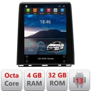 Navigatie tip Tesla Renault Clio 5,Qled 9.7",Octacore,4Gb RAM,32Gb Hdd,4G,DSP,Carplay,Bluetooth KIT-tesla-clio+EDT-E420