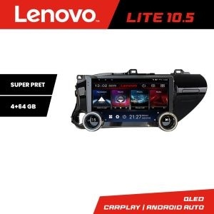 Navigatie TOYOTA Hilux 2016- Kit-TY59 Lenovo 8 core 4+64 10.5 inch Incell 1K android Wifi 5Ghz gps internet Co KIT-TY59+LITE-10.5-4+64+KIT-10-9