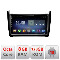 Navigatie VW POLO 2014-2017 Manual F-655 Octa Core cu Android Radio Bluetooth Internet GPS WIFI DSP 8+128GB 4G KIT-655+EDT-E609