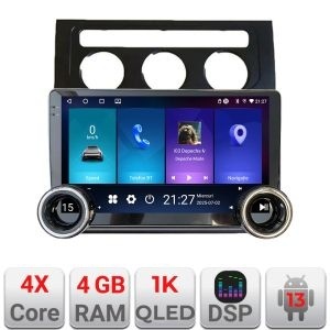 Navigatie VW Touran 2003-2009 clima automata Kit-touran2 Edotec 4+64 10.5 inch Incell 1K android Wifi 5Ghz gps internet et GPS WI KIT-touran2+EDT-E211-RK+KIT-10-9