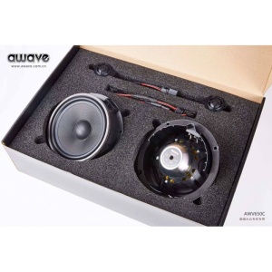 PACHET DIFUZOARE AUTO AWAVE AW V650C SET SISTEM BOXE COMPONENTE 2 CAI 165MM 60W RMS DEDICAT VOLKSVAGEN SKODA SEAT