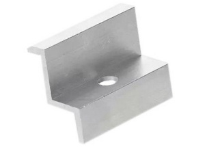 Placa de capat pentru prinderea capetelor panourilor solare, din aluminiu, 50x35 mm cu M8, SAF-FIX20