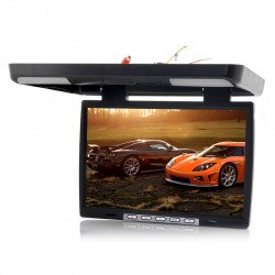 PLAFONIERA AUTO CU MONITOR LCD 17 '' INTRARE HDMI USB / SD PLAYER 2 INTRARI VIDEO SI MODULATOR FM ! MONTAJ CALIFICAT IN TOATA TARA !