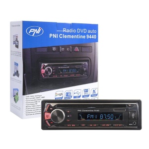 Radio DVD Player Auto PNI Clementine 9440 1 DIN Radio FM, SD, USB, Carkit Bluetooth, Iesire Video Pentru Monitoare, Fata Detasabila