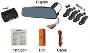 Senzori parcare fata spate cu 8 senzori cu display in oglinda S502-8
