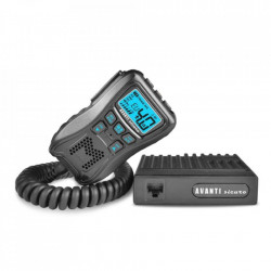 Statie Radio CB Avanti SICURO 18, Ecran si Comenzi pe microfon, ASQ, Ecou, Filtre Hi-CUT, RNR, TNR