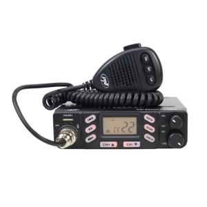 Statie radio CB PNI Escort HP 6800 ASQ, 12/24 V, MP3 player, mufa USB, 4W, AM-FM, mufa de bricheta inclusa - Img 3