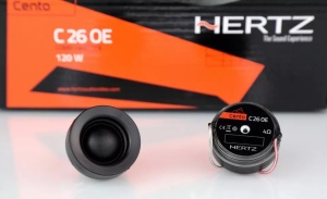 Tweetere Auto Hertz Cento C 26 OE, set componente, 26 mm, Putere 120W RMS, 4Ω, 92 db, 2 tweetere integrare OEM