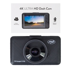 Camera auto DVR PNI Voyager S1700 4K UHD, ecran 3 inch, inregistrare ciclica, monitorizare parcare, detectie miscare, alimentare 12V/24V