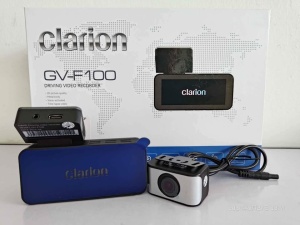 CAMERA DUALA DASH CAM DVR 2K DE FILMARE TRAFIC FATA-SPATE ADAS CABLU INREGISTRARE CONTINUA 24 7 CLARION 2K GV-F100 M02 IMPORTATOR ROMANIA