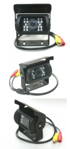 CAMERA VIDEO AUTO DE MERS INAPOI METALICA UNIVERSALA PENTRU AUTOUTILITARE VIZUALIZARE 120° WATER PROOF EDT-CAM65 - Img 2
