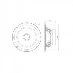 Difuzoare MTX TX465S Difuzoare separate TX4 Ø16,5cm 6,5 "2-căi 80W RMS 4Ω și tweeter de neodimium, cupolă de mătase Ø25mm