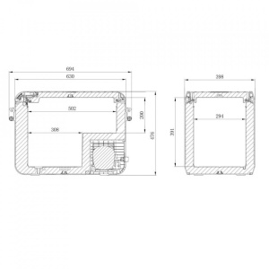 Dometic CFX3 45 Frigider auto cu compresor, 12/24/220V, 40 litri