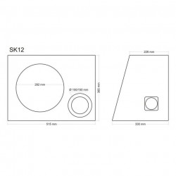 INCINTA SUBWOOFER UNIVERSALA, 300 MM, 40L - COD SK12