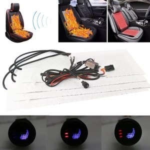 Kit Incalzire In Scaune Auto Carbon Buton Push Slim Oem Look 3 Pozitii Model EDOTEC EDT-IS300 (per scaun) - Img 7