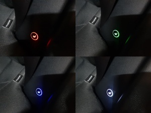 Kit Incalzire In Scaune Auto Universal Carbon Buton Patrat Push Slim 3 Trepte RGB Montaj Profesional In Toata Tara!