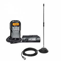 Kit statie radio CB CRT Mike + Antena PNI Extra 40 cu magnet