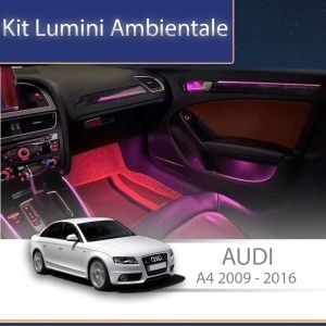 Lumini ambientale dedicate Audi A4 B8 2009-2016 set complet control telefon sau sistem original