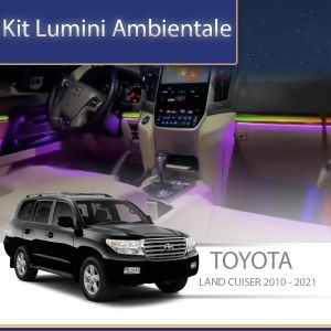 Lumini ambientale dedicate Toyota LandCruier L200 V8 2010-2021 set complet control telefon sau sistem original