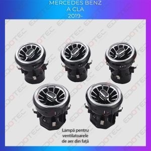 Lumini Ambientale dedicate ventilatoare fata Mercedes A W177 CLA W118 sistemul original sau telefon AMB-ME-W177-02 - Img 4