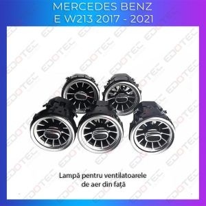 Lumini Ambientale dedicate ventilatoare fata Mercedes E W213 pe sistemul original sau telefon AMB-ME-W213-03