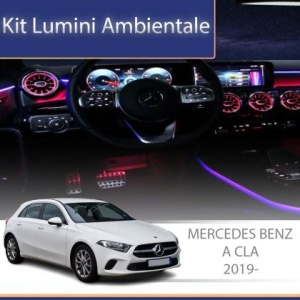 Lumini Ambientale spatar scaune Mercedes A W177 CLA W118 control pe sistemul original sau telefon AMB-ME-W177-04