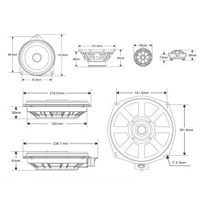 MTX BMW Pack - MTX TX6BMW.E - Sistem audio dedicat BMW sau MINI seriile E si F ca upgrade audio la variantele Basic sau HiFi