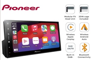 Navigatie 2DIN Pioneer SPH-DA77DAB SISTEM MULTIMEDIA CU ECRAN DE 6.8″, USB PLAYER, CARKIT BLUETOOTH, CARPLAY SI ANDROID AUTO, CONTROL SMARTPHONE WIRELES