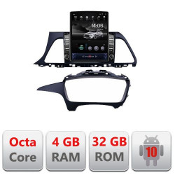 NAVIGAȚIE ANDROID 10 DEDICATA HYUNDAI SONATA 2014-2018 ECRAN CAPACITIV TIP TESLA 9,7" PROCESOR OCTACORE 4GB RAM 32GB MEMORIE INTERNA DVR CARKIT BLUETOOTH MIRROR LINK MODEL TESLA KIT-417+EDT-E709