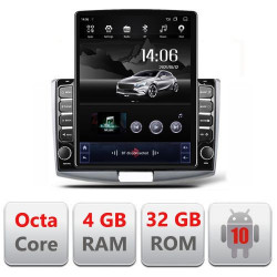 NAVIGAȚIE ANDROID 10 DEDICATA VW PASSAT B6 B7 CC 2010-2015 ECRAN CAPACITIV TIP TESLA 9,7" PROCESOR OCTACORE 4GB RAM 32GB MEMORIE INTERNA DVR CARKIT BLUETOOTH MIRROR LINK MODEL TESLA KIT-267+EDT-E710