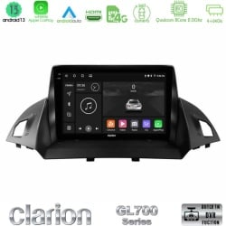 NAVIGATIE ANDROID CLARION GL700 DEDICATA FORD KUGA MK2, C-MAX 2013-2018 ECRAN QLED 2.5D IPS 9'' OCTACORE 4 + 64GB CARPLAY WIRELESS MODEL PREMIUM