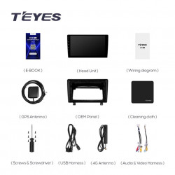 NAVIGATIE AUTO TEYES CC3 OPEL ASTRA H 2004-2014 4+32GB 9" QLED OCTA-CORE 1.8GHZ, ANDROID 4G BLUETOOTH 5.1 DSP