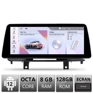 Navigatie BMW X5 X6 F15 F16 2013-2015 cu ecran NBT Android ecran 12.3" 8+128 4G BT bm-34 12.3"+NBT-12.3-8+128