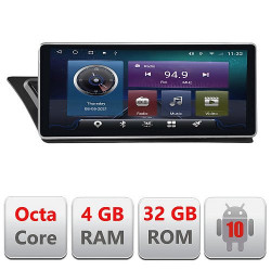 NAVIGAȚIE CARPAD ANDROID 10 DEDICATĂ AUDI Q5 8R 2008-2015 ECRAN 9" CAPACITIV INTERNET 3G WIFI PROCESOR OCTA-CORE 4G RAM 32GB 1,6 GHZ DVR CARKIT BLUETOOTH MIRROR LINK MODEL KIT-Q5+EDT-E409