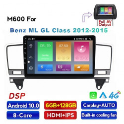 NAVIGATIE CARPAD ANDROID 10 DEDICATA MERCEDES ML W166 GL X166 2012-2015 ECRAN IPS 9" CAPACITIV INTERNET WIFI SIM 4G PROCESOR OCTA CORE 6GB RAM 128GB MEMORIE INTERNA SUNET DSP DVR CARKIT BLUETOOTH MIRROR LINK COOLER RACIRE INCLUS MODEL KIT-W166+EDT-M600