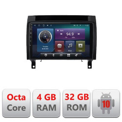 NAVIGATIE CARPAD ANDROID 10 DEDICATA MERCEDES SLK 2004-2011 ECRAN 9" CAPACITIV INTERNET 3G WIFI PROCESOR CORTEX A9 OCTA CORE 4G RAM 32GB 1,6 GHZ DVR CARKIT BLUETOOTH MIRROR LINK MODEL KIT-SLK+EDT-E409