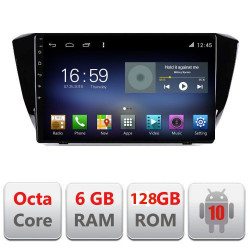 NAVIGAȚIE CARPAD ANDROID 10 DEDICATĂ SKODA SUPERB 3 ECRAN CAPACITIV OCTACORE 6GB RAM 128GB ROM DVR CARKIT BLUETOOTH MIRROR LINK KIT-932+EDT-E610