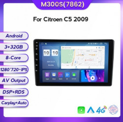 NAVIGATIE CARPAD ANDROID 11 DEDICATA CITROEN C5 III 2008-2017 ECRAN IPS 10" INTERNET WIFI SIM 4G PROCESOR OCTA CORE 3GB RAM 32GB MEMORIE SSD SUNET DSP DVR CARKIT BLUETOOTH CARPLAY ANDROID AUTO COOLER RACIRE MODEL KIT-C5+EDT-M300