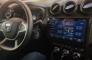 NAVIGATIE CARPAD ANDROID DEDICATA DACIA DUSTER 2022 - 2024 ECRAN QLED 10" SIM 4G OCTACORE 2+32GB SUNET DSP DVR CARKIT BLUETOOTH CARPLAY ANDROID AUTO WIRELESS PRELUARE CAMERE 360 GRADE