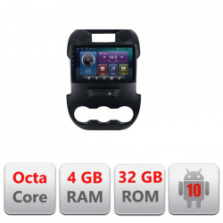 NAVIGATIE CARPAD ANDROID DEDICATA FORD RANGER 2011-2015 ECRAN 9" CAPACITIV INTERNET 3G WIFI PROCESOR CORTEX A9 OCTA CORE 2G RAM 32GB 1,6 GHZ DVR CARKIT BLUETOOTH MIRROR LINK MODEL KIT-245+EDT-E409