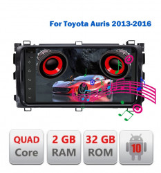 NAVIGATIE CARPAD ANDROID DEDICATA TOYOTA AURIS E180 2013-2015 ECRAN IPS 8" INTERNET WIFI PROCESOR QUADCORE 2GB RAM 32GB MEMORIE INTERNA DVR CARKIT BLUETOOTH MODEL KIT-AURIS-2013+EDT-309