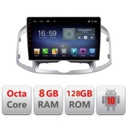 Navigatie Chevrolet Captiva 2012-2018 Manual F-109 Octa Core cu Android Radio Bluetooth Internet GPS WIFI DSP 8+128GB KIT-109+EDT-E610+CT20CV01+CT27AA46+CT24CV01
