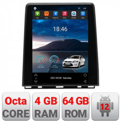 Navigatie dedicata Edonav tip Tesla Renault Clio 5,Qled 9.7",Octacore,4Gb RAM,64Gb Hdd,4G,DSP,Carplay,Bluetooth