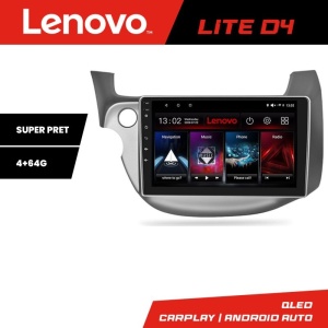 Navigatie Dedicata Honda Jazz Fit Gen.2 2007-2014 Android radio gps internet 4+64 Lenovo KIT-fit-08+LITE-D4-9-4+64