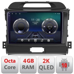 Navigatie dedicata Kia Sportage 2010- C-325 Android Octa Core Ecran 2K QLED GPS 4G 4+32GB 360 KIT-325+EDT-E409-2K