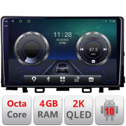 Navigatie dedicata Kia Stonic Rio 2017-2023 Android Octa Core Ecran 2K QLED GPS 4G 4+32GB 360 KIT-stonic+EDT-E409-2K