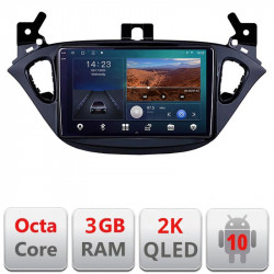 Navigatie dedicata Opel Corsa 2013-2016 B-corsa Android Ecran 2K QLED octa core 3+32 carplay android auto kit-corsa+EDT-E309V3-2K